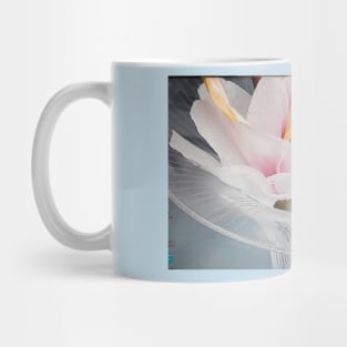 A pink silk flower Mug